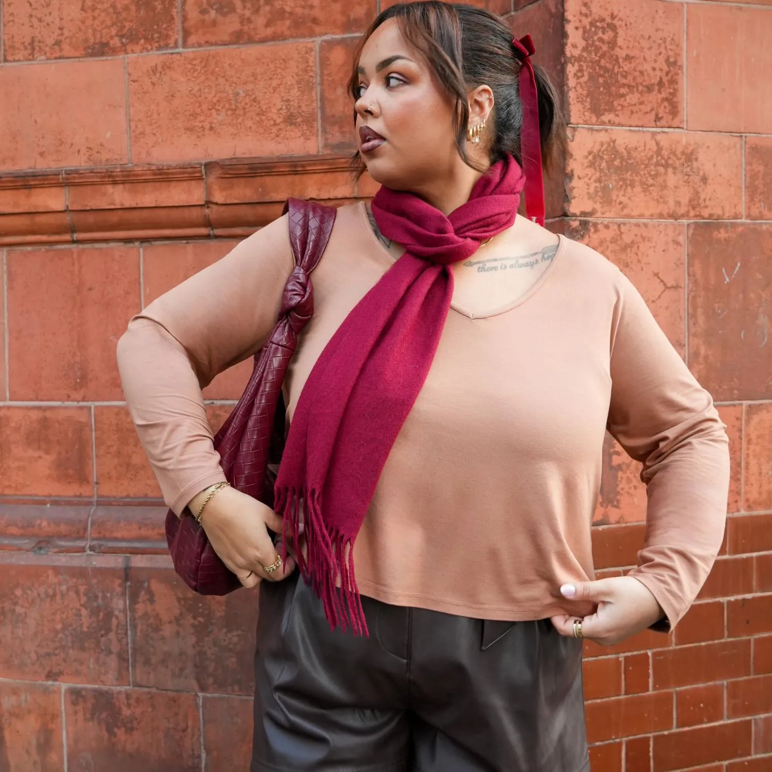 The Marsha Top - Tan sold by Snag Tights product image thumbnail 2