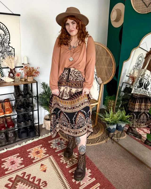 The Marsha Top - Tan sold by Snag Tights