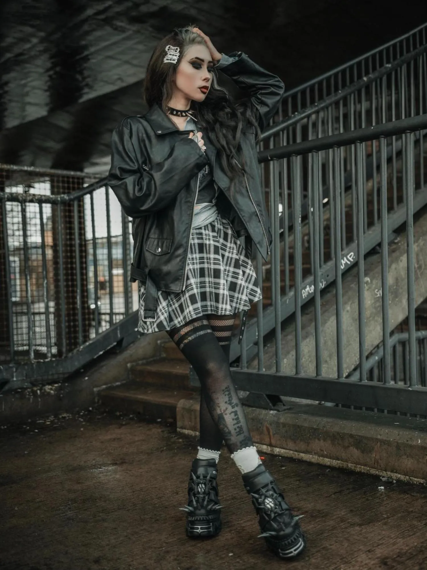 Plaid Mini-Flare Skirt - Cairn sold by Snag Tights product image thumbnail 3