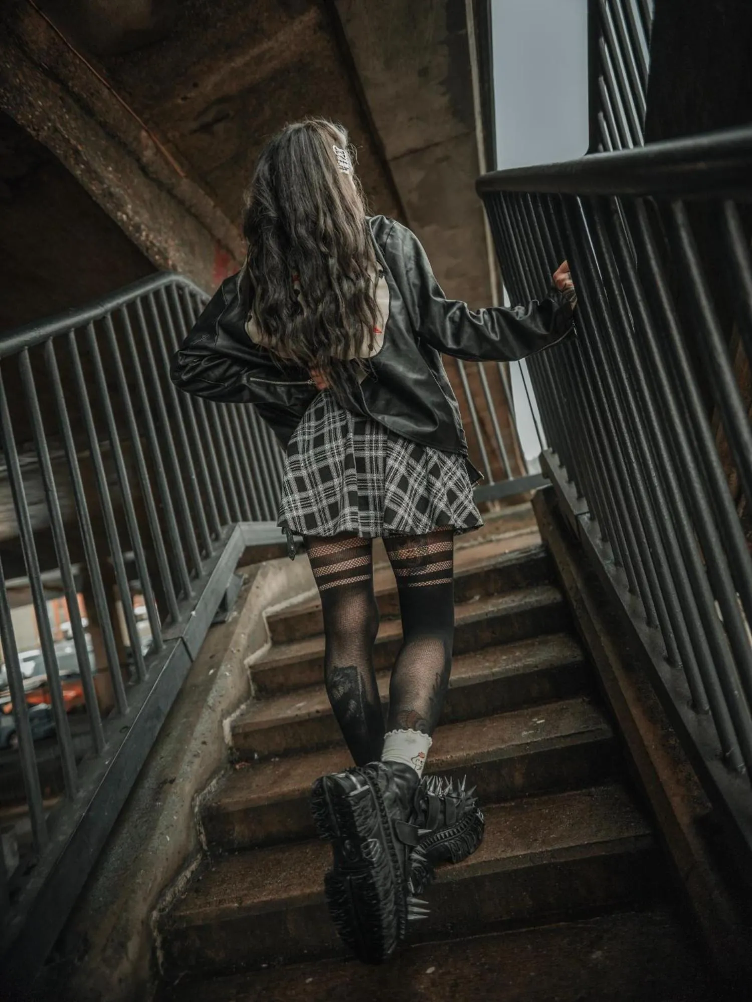 Plaid Mini-Flare Skirt - Cairn sold by Snag Tights product image thumbnail 4