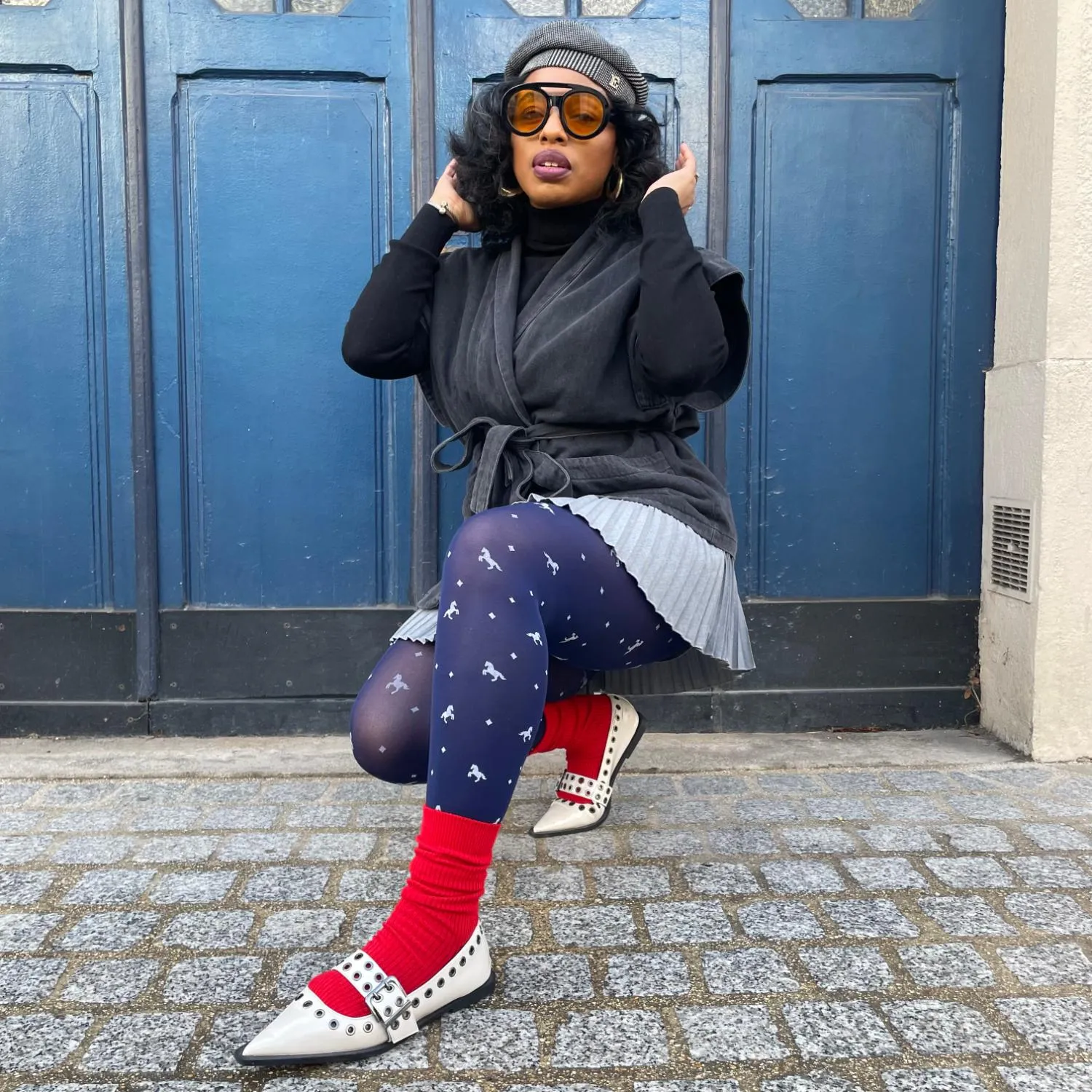 80 Denier Opaque Tights - Dinky Horses sold by Snag Tights product image thumbnail 3