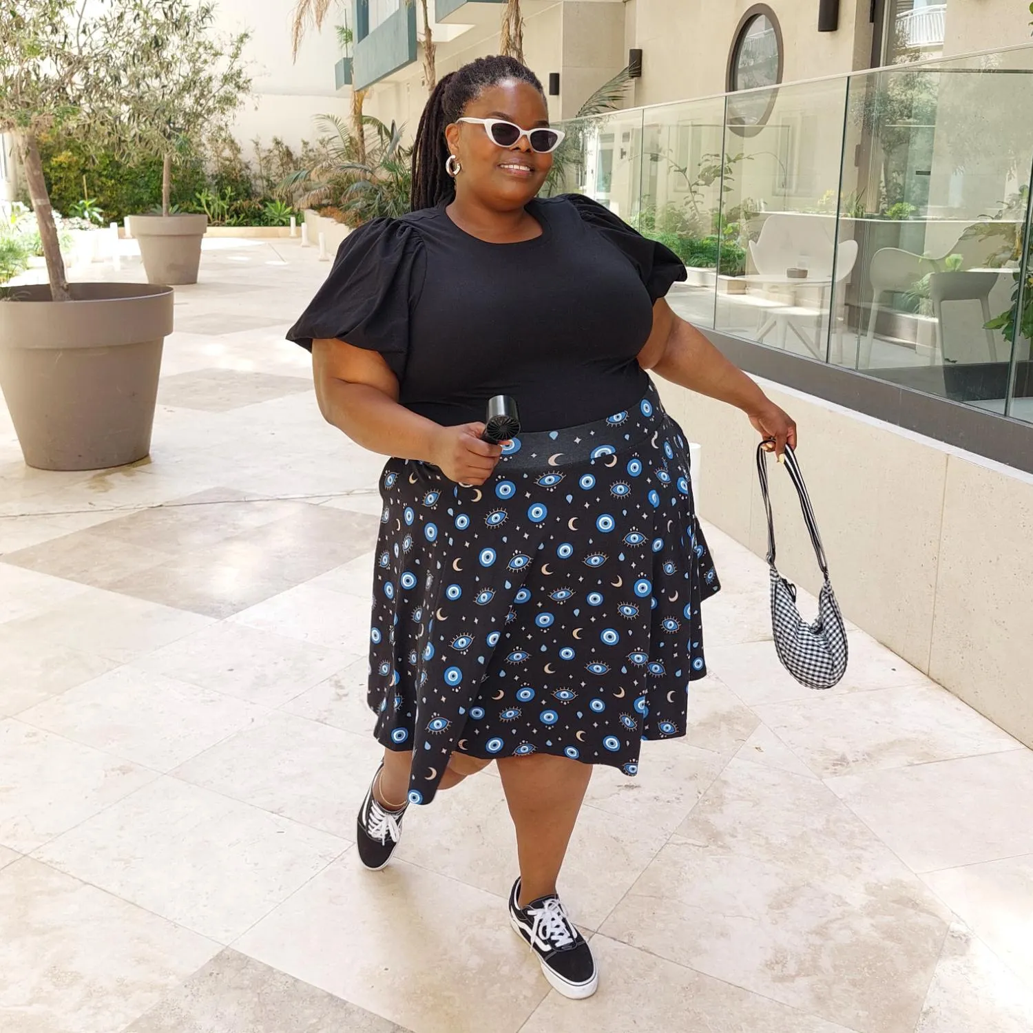 Crew neck Puff Sleeve Tee - Black sold by Snag Tights product image thumbnail 2