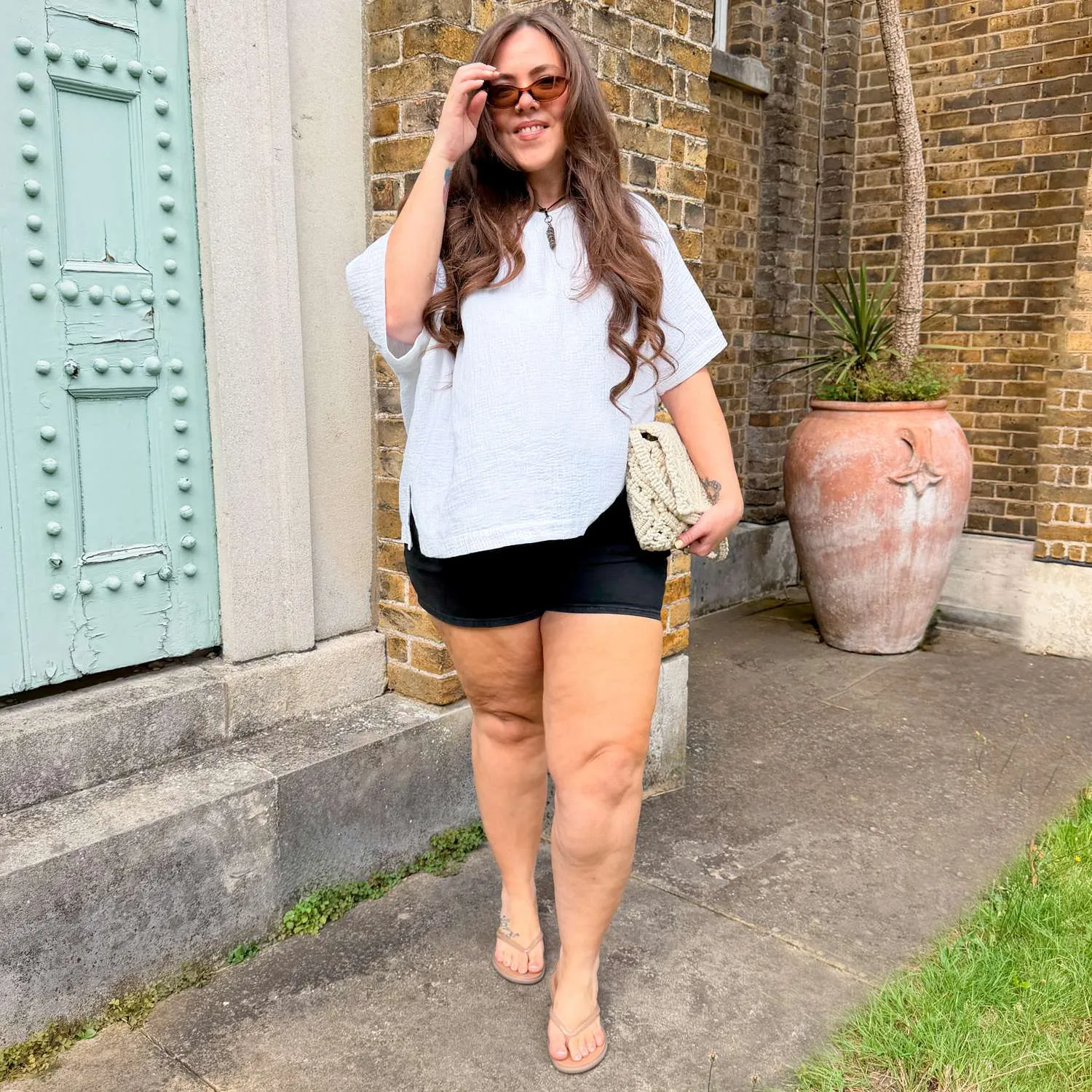 Ida Cotton Gauze T-Shirt - White sold by Snag Tights product image thumbnail 2