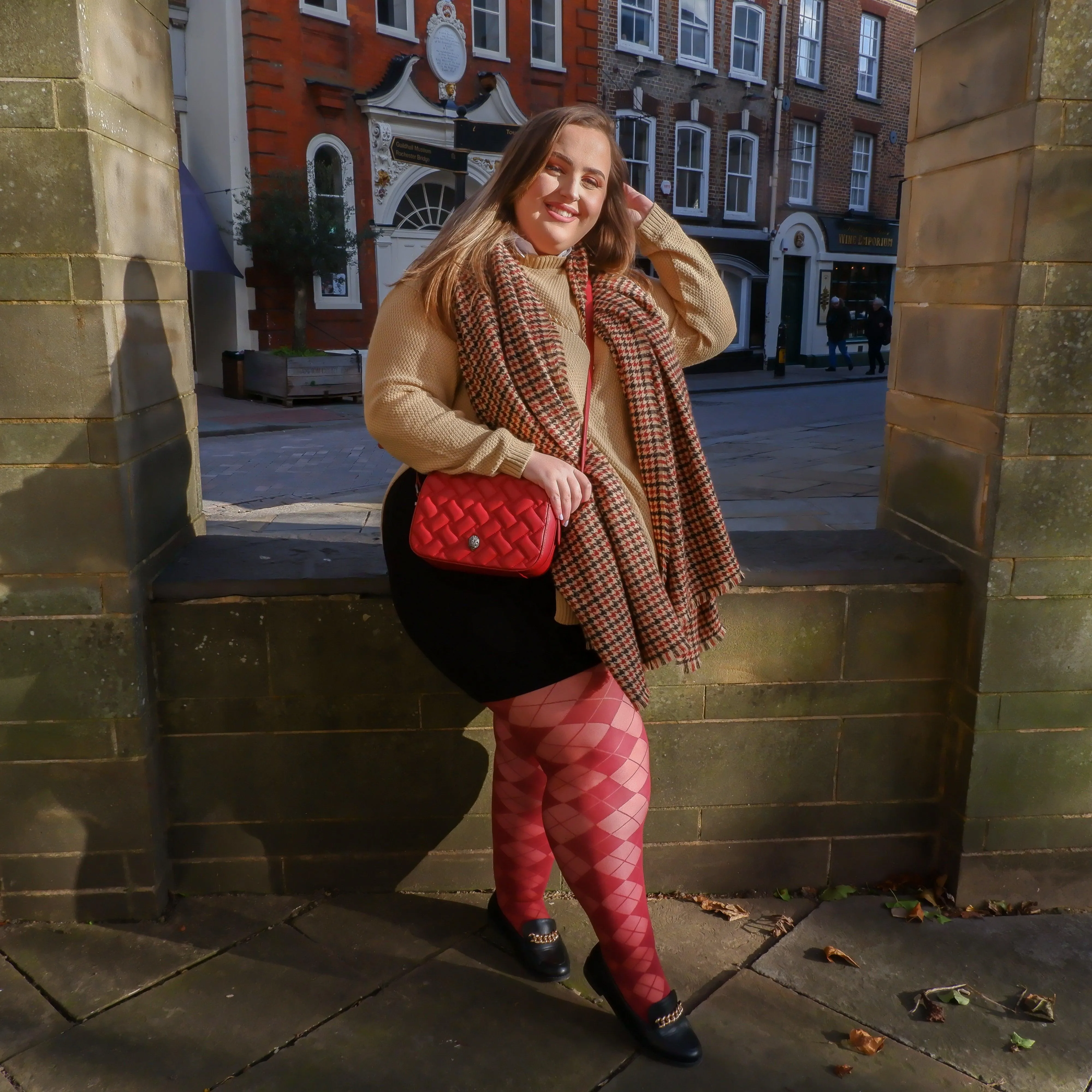 Diamond Tights - Burgundy sold by Snag Tights product image thumbnail 5