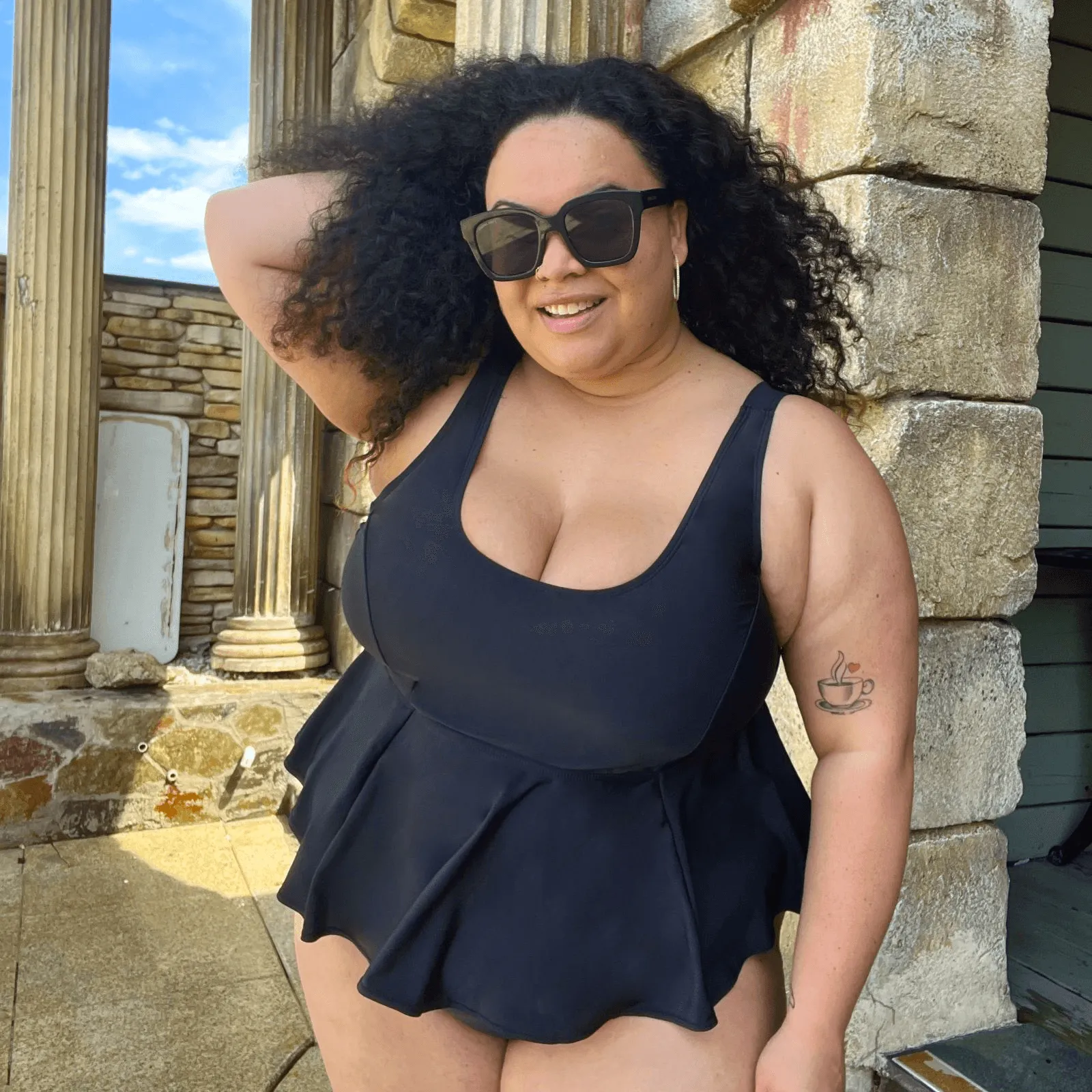 Who you gonna call? Bikini Top - Black sold by Snag Tights