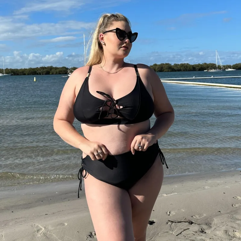 What Babe? Bikini Top - Black sold by Snag Tights