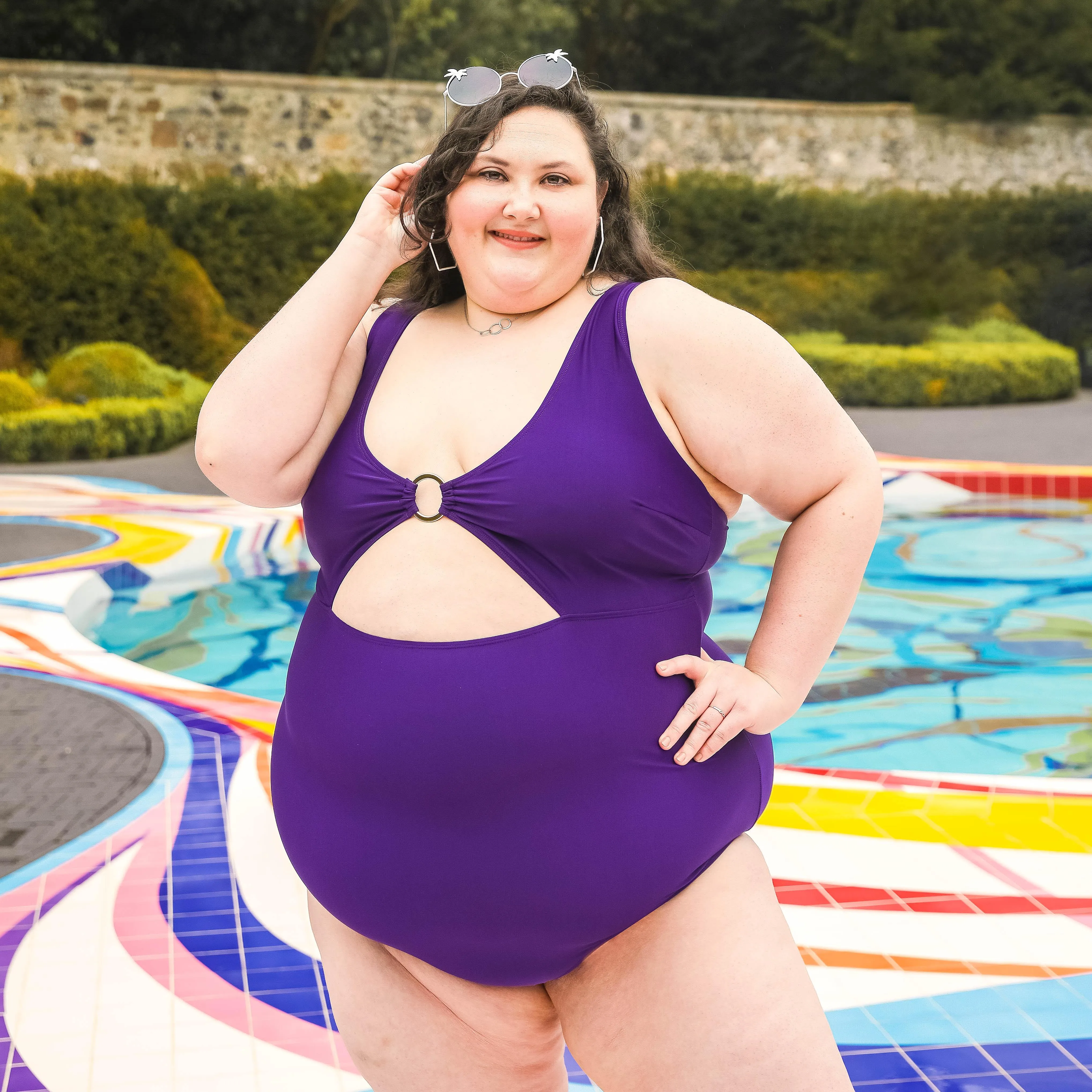 Wax on, Wax off Swimsuit - Purple sold by Snag Tights product image thumbnail 3