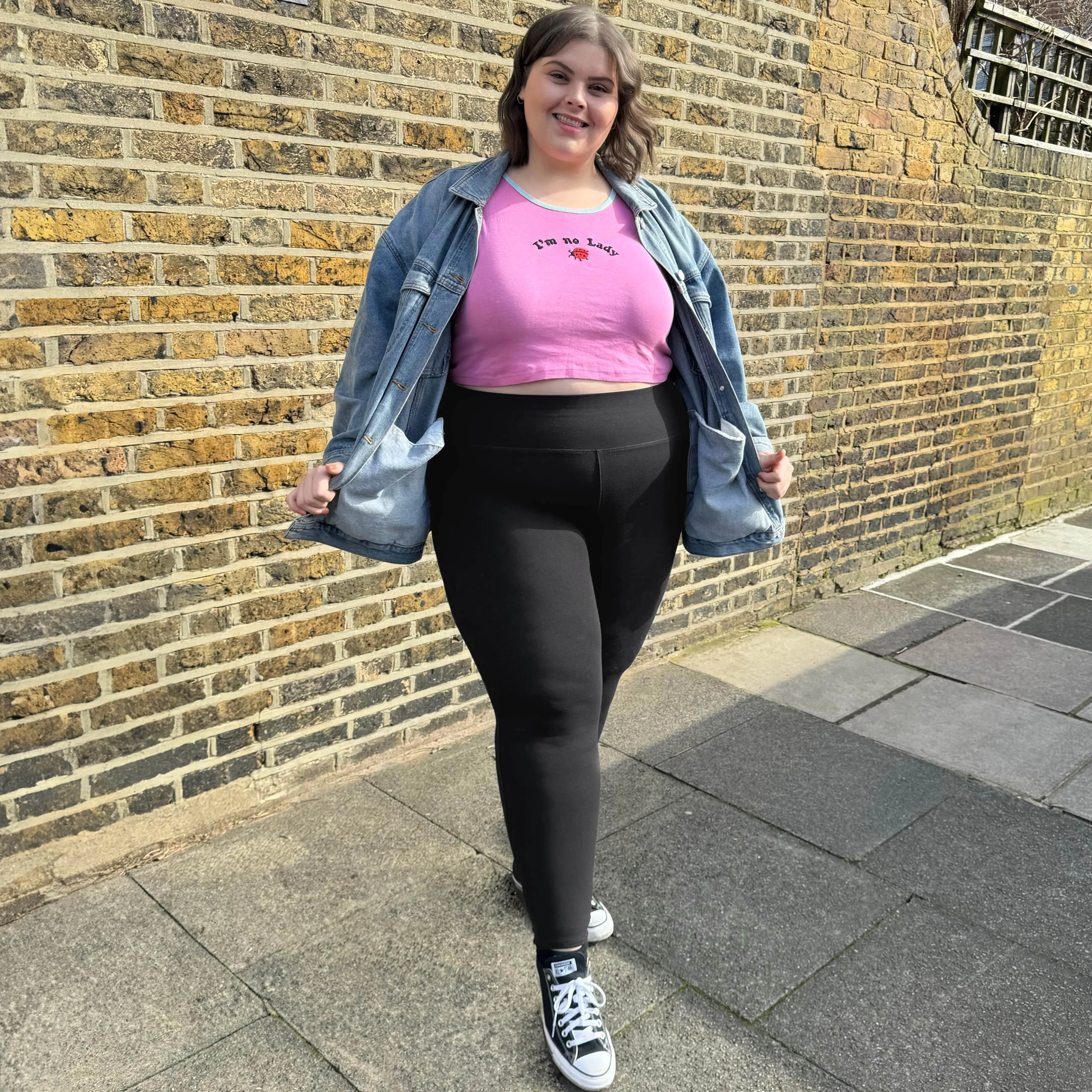 Long Squat Proof Leggings - Black (V2) sold by Snag Tights product image thumbnail 4