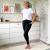 Long Squat Proof Leggings - Black (V2) sold by Snag Tights