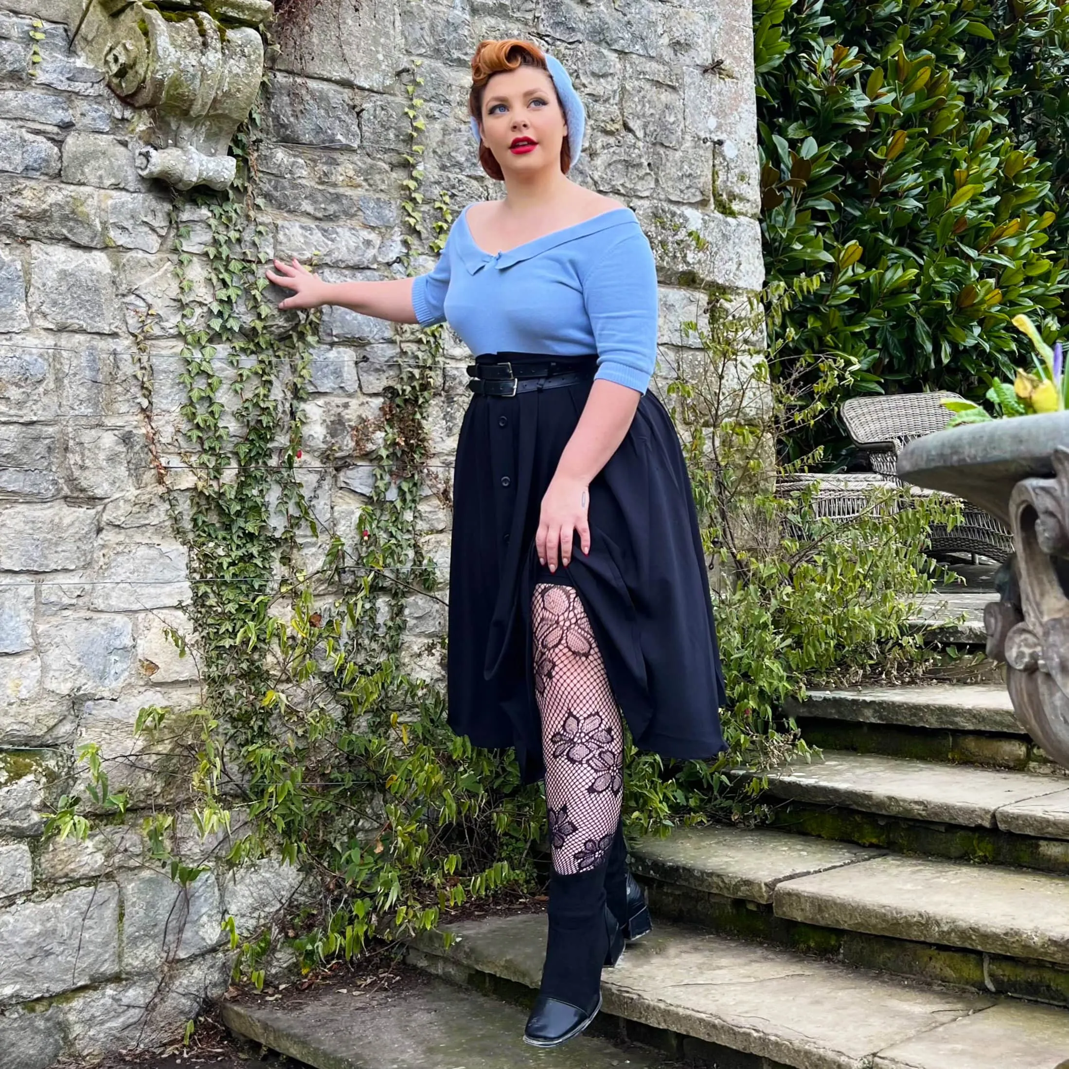 Bloom Fishnets - Black sold by Snag Tights product image thumbnail 3