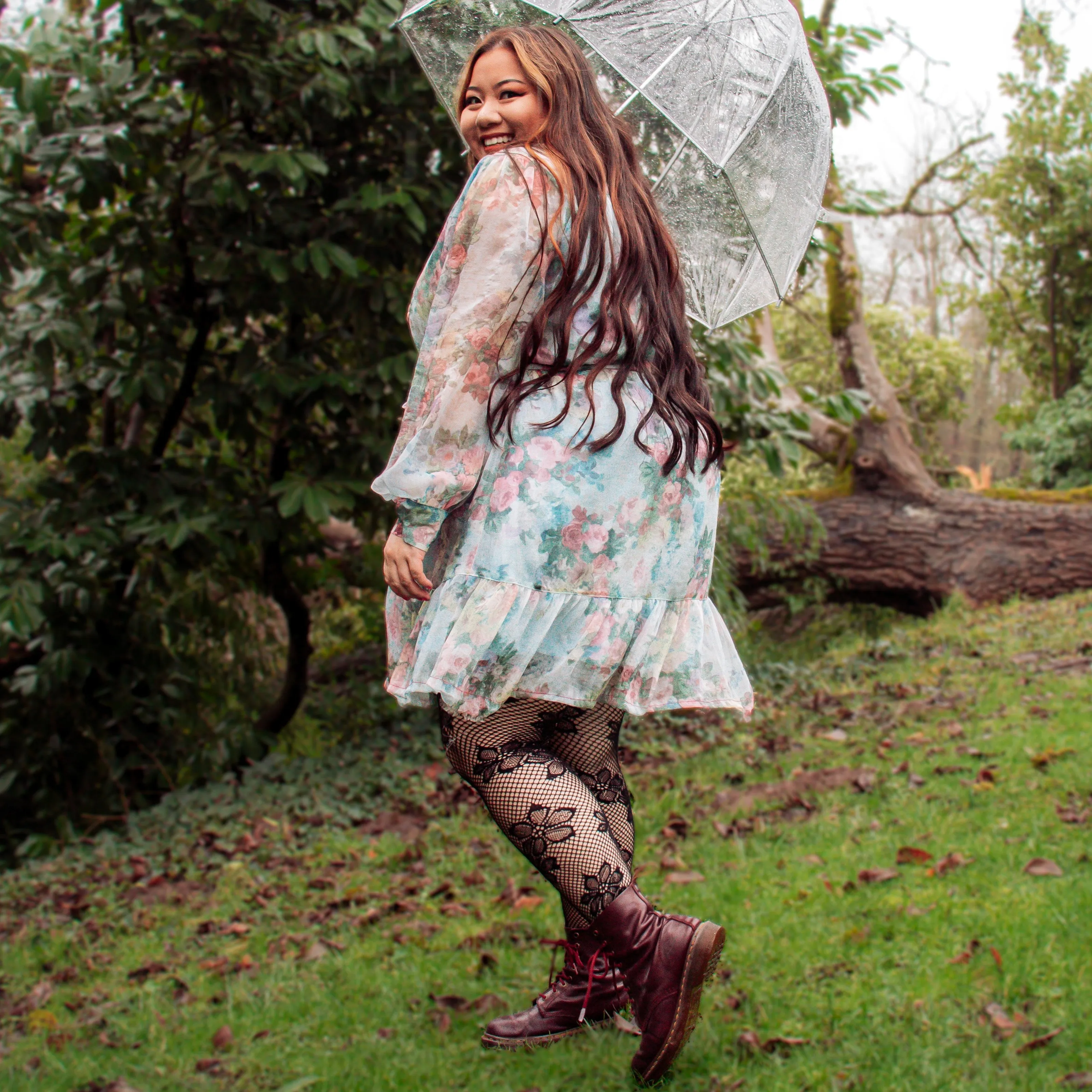 Bloom Fishnets - Black sold by Snag Tights product image thumbnail 5