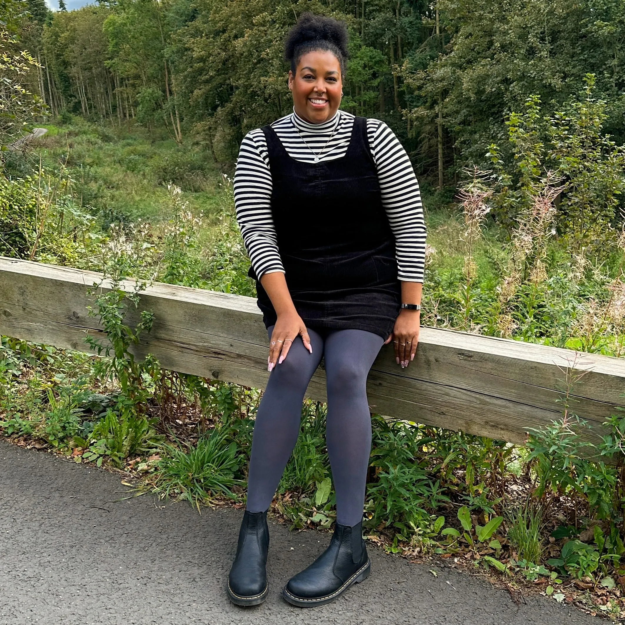 Super Opaque 120 Den Tights - Slate sold by Snag Tights product image thumbnail 2