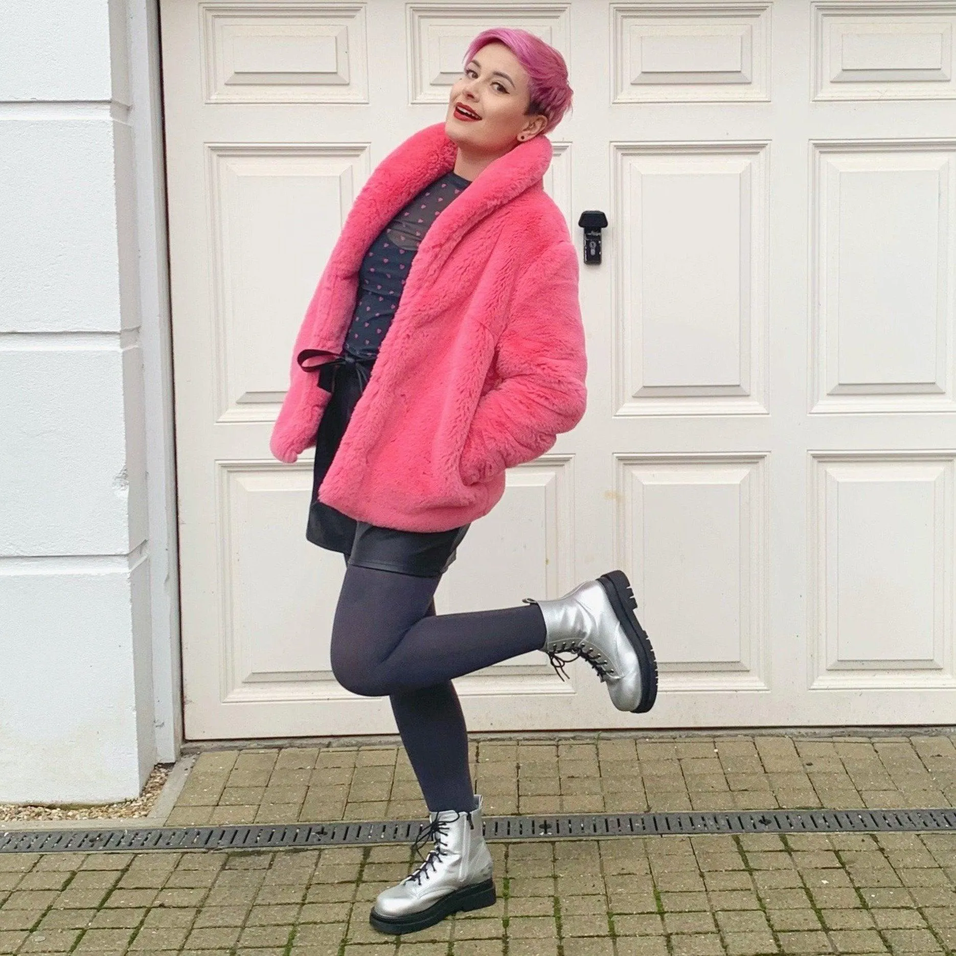 Super Opaque 120 Den Tights - Slate sold by Snag Tights product image thumbnail 3