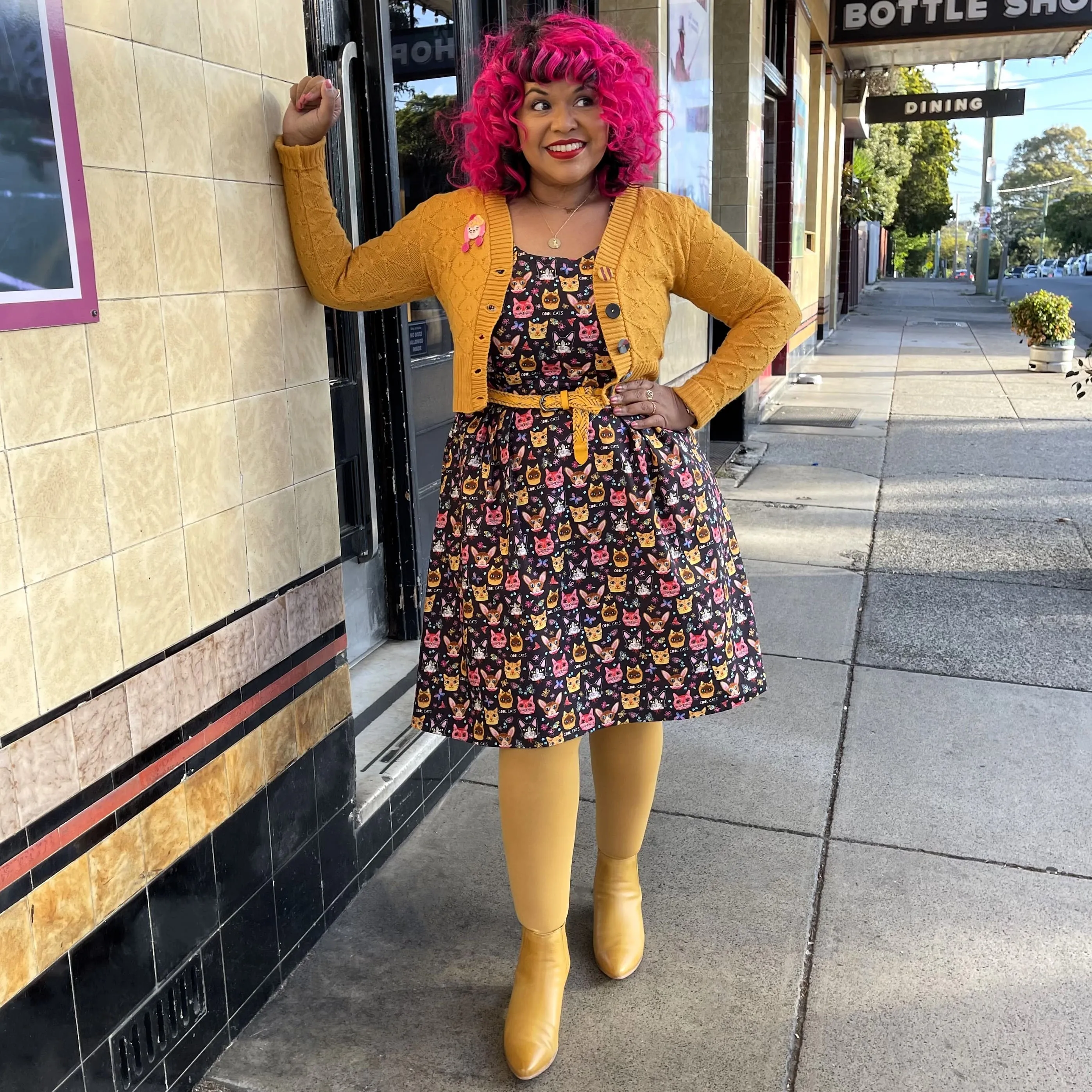 Opaque 80 Den Tights - Colonel Mustard sold by Snag Tights product image thumbnail 3