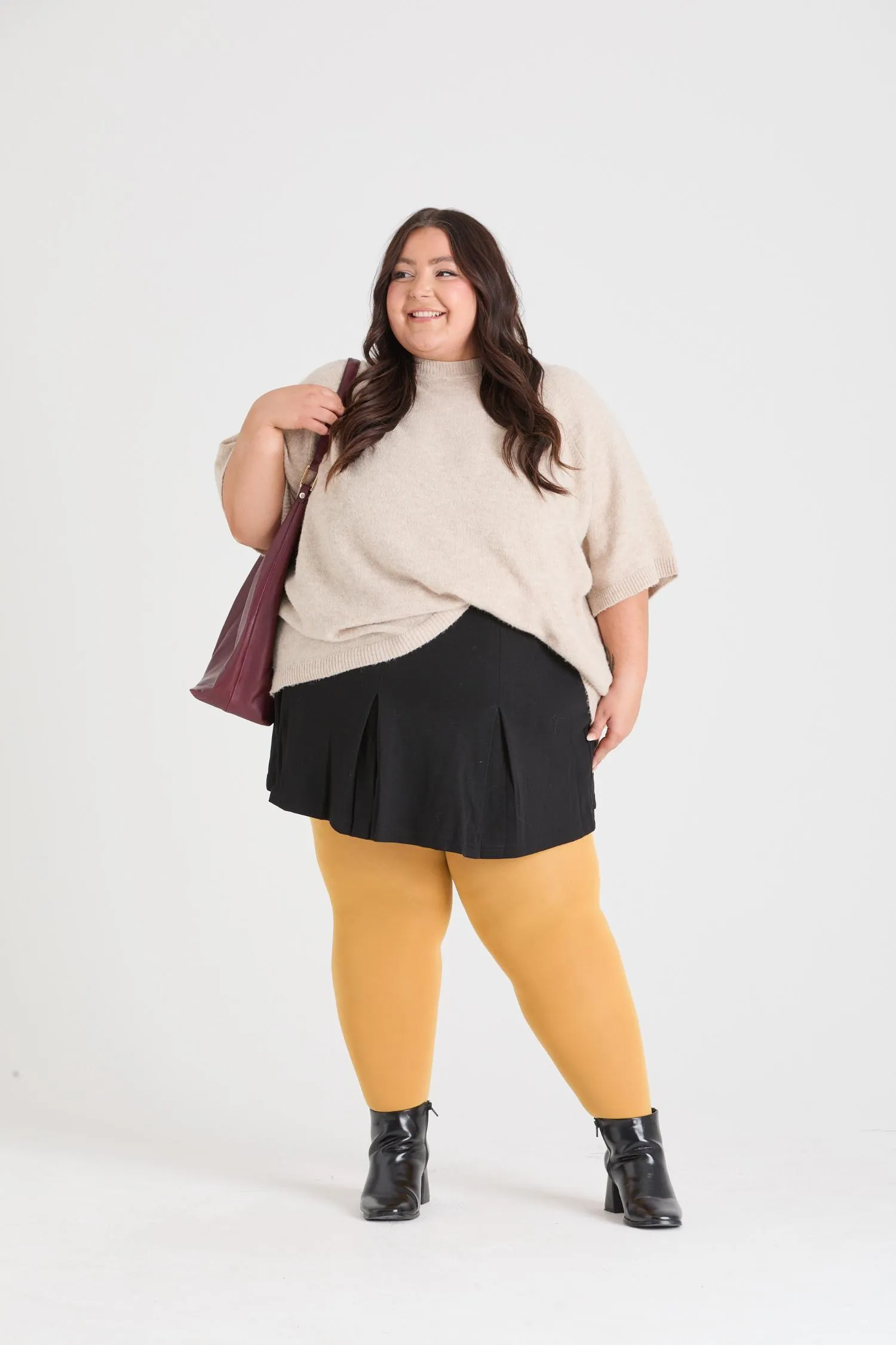 Opaque 80 Den Tights - Colonel Mustard sold by Snag Tights product image thumbnail 2