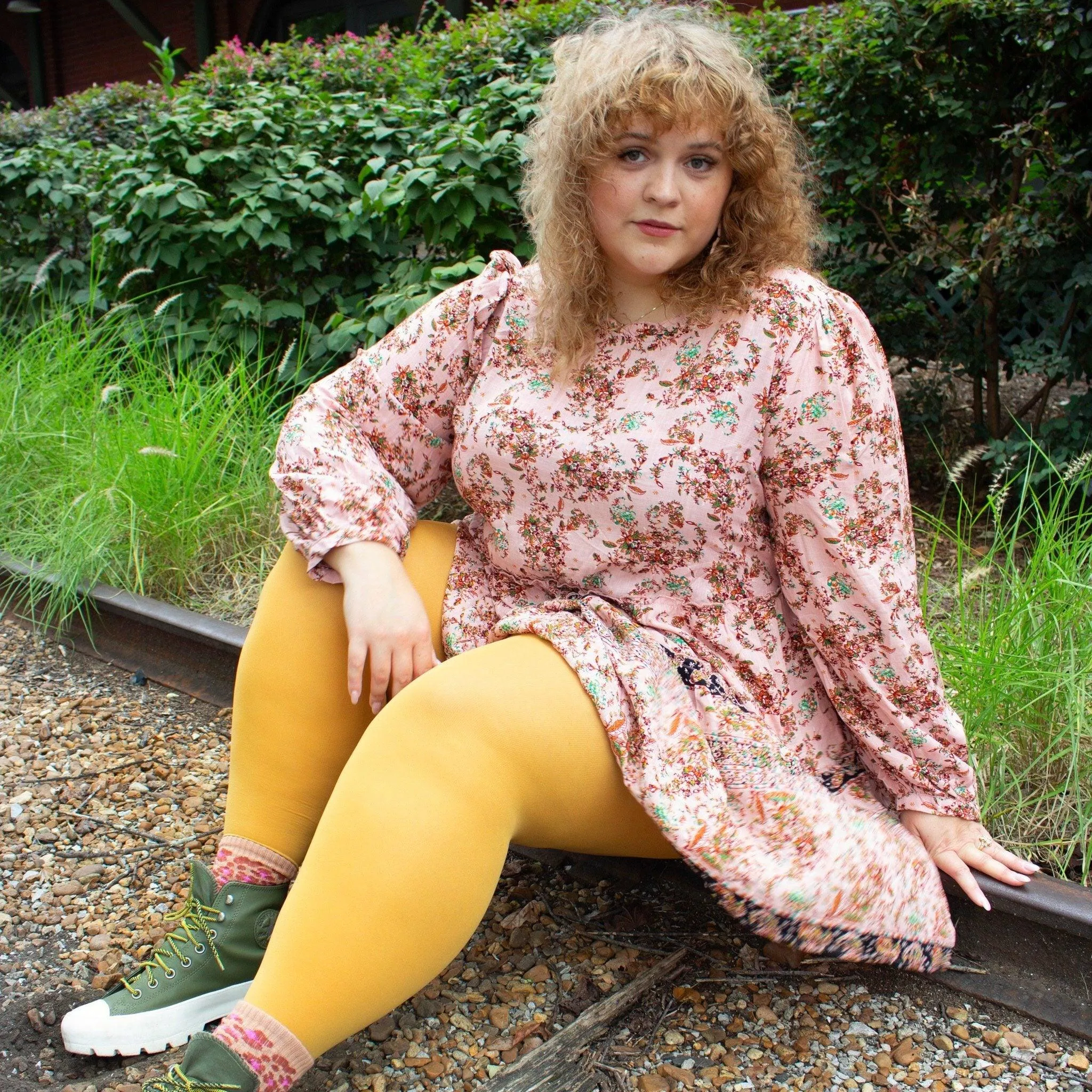 Opaque 80 Den Tights - Colonel Mustard sold by Snag Tights product image thumbnail 4