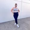 Squat Proof Long Leggings - Navy sold by Snag Tights