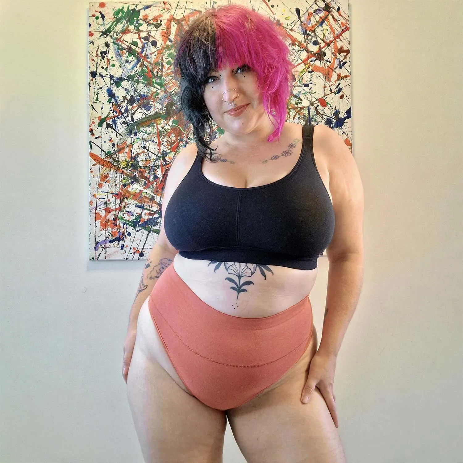 Cotton Bra Full Cup - Black sold by Snag Tights product image thumbnail 4