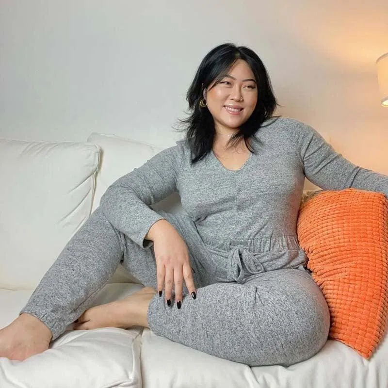 Jumpsuit - Grey Marl sold by Snag Tights product image thumbnail 2