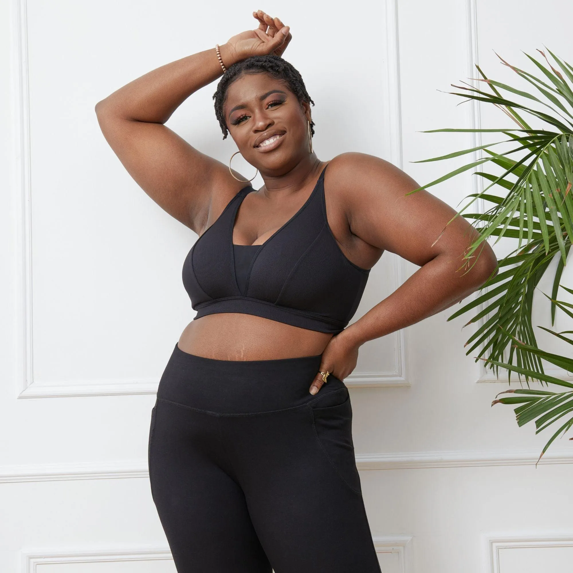 Ribbed Bra Full Cup - Black sold by Snag Tights product image thumbnail 5