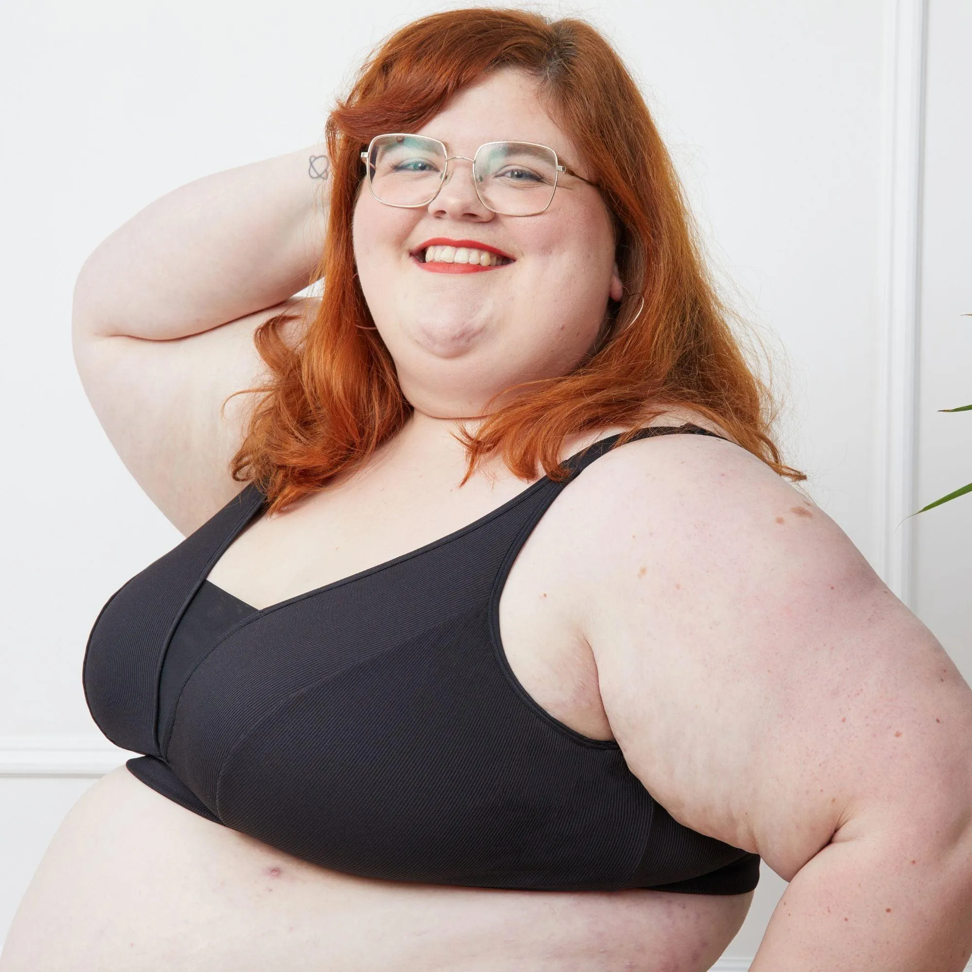 Ribbed Bra Full Cup - Black sold by Snag Tights product image thumbnail 3