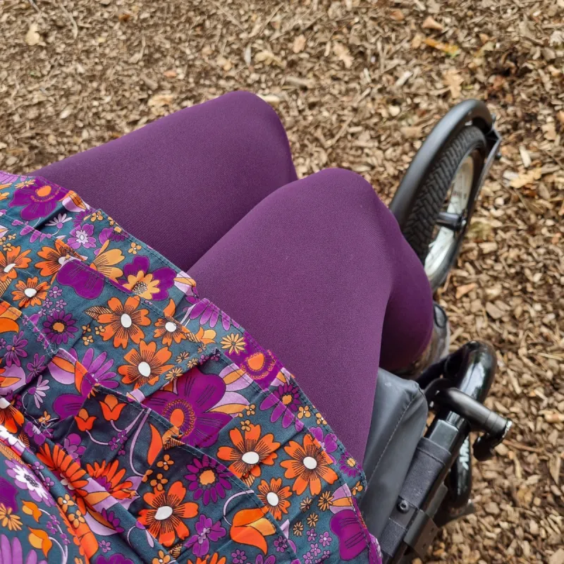 Super Opaque 120 Den Tights - Plum sold by Snag Tights