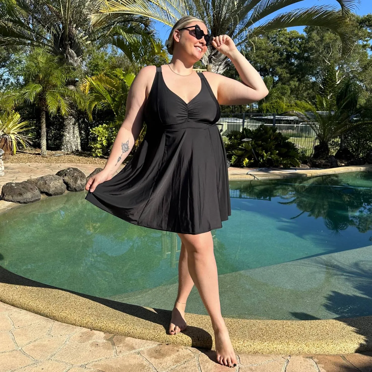There Can Be Only One Swim Dress sold by Snag Tights product image thumbnail 3