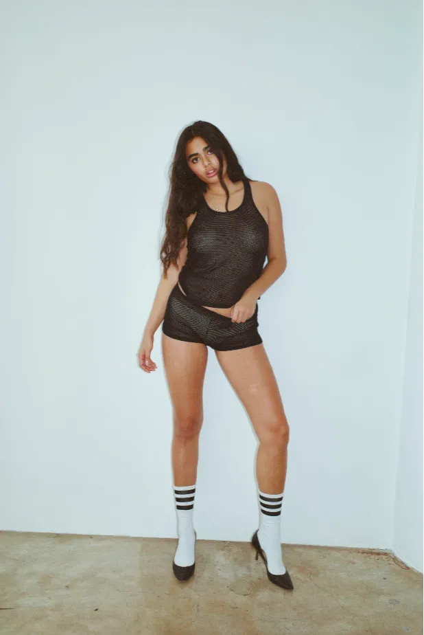 THE TEDDY TANK IN BLACK sold by Bella Venice product image thumbnail 3