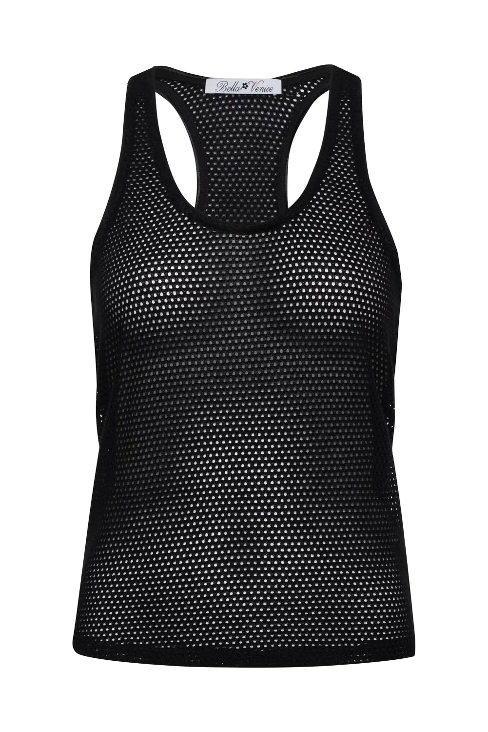 THE TEDDY TANK IN BLACK sold by Bella Venice