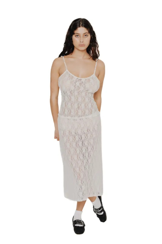 lucy tank top in white sold by Bella Venice