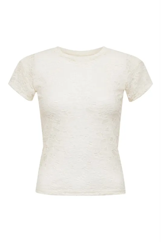 the ella tee in white sold by Bella Venice