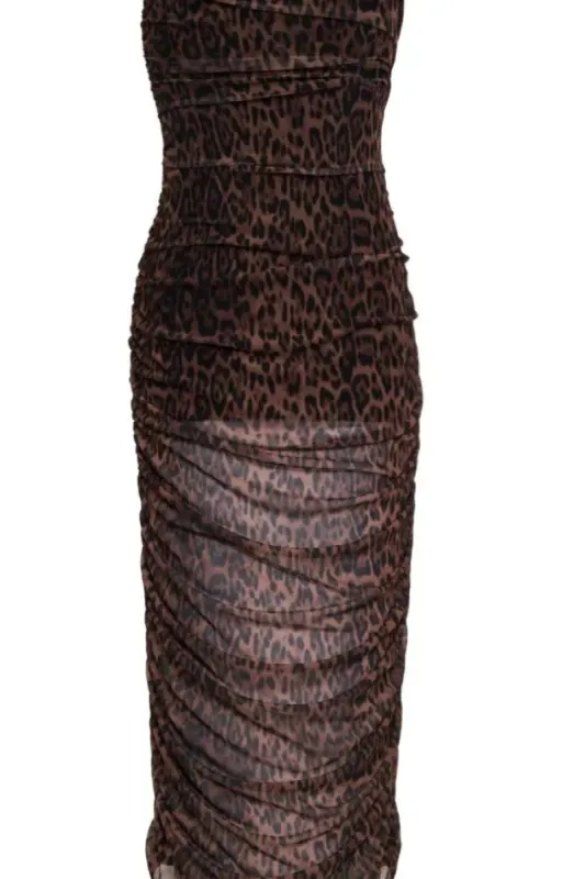 THE EMERSON TUBE DRESS IN CHEETAH sold by Bella Venice