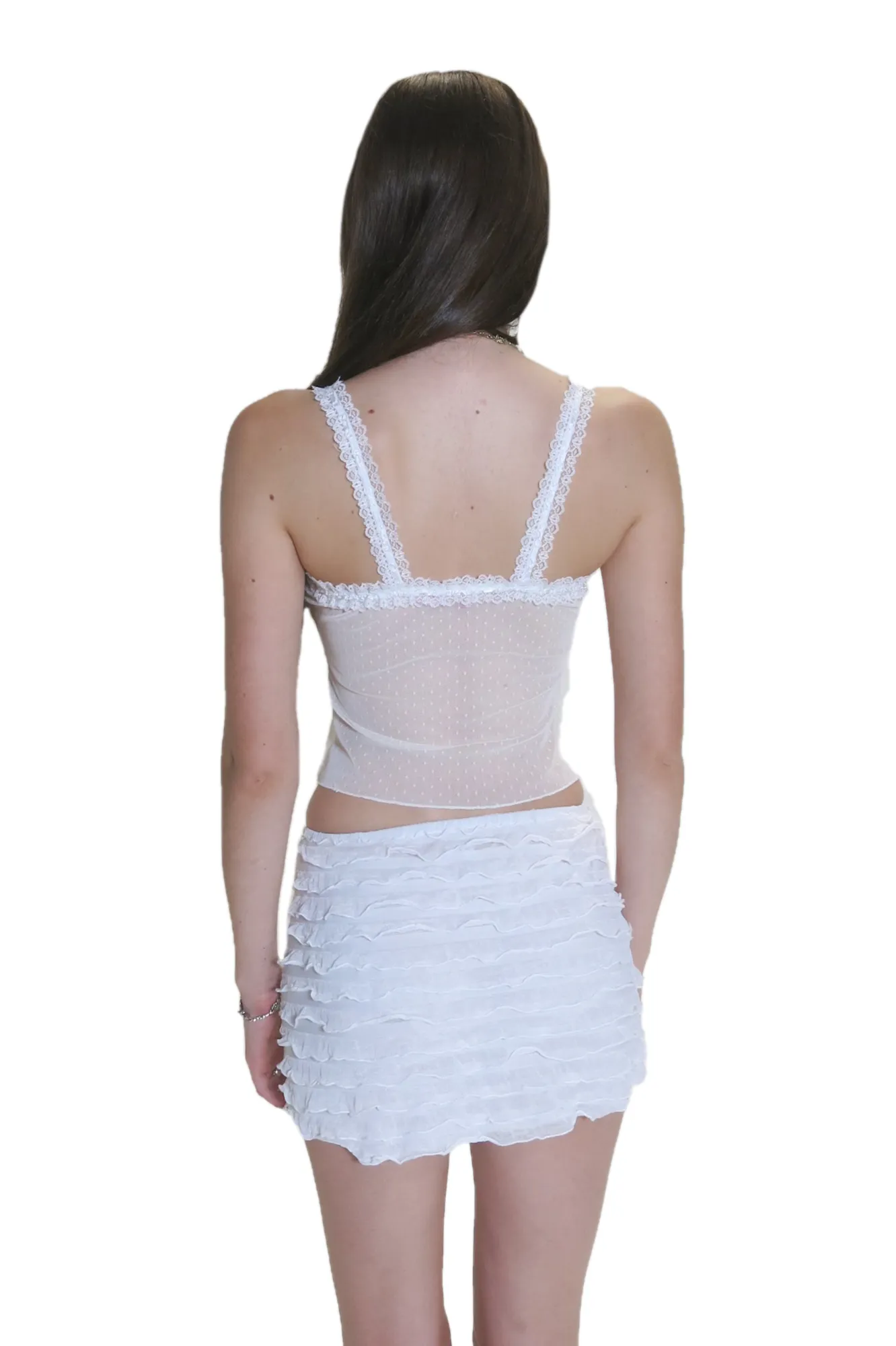 the nikki skirt in white sold by Bella Venice product image thumbnail 3