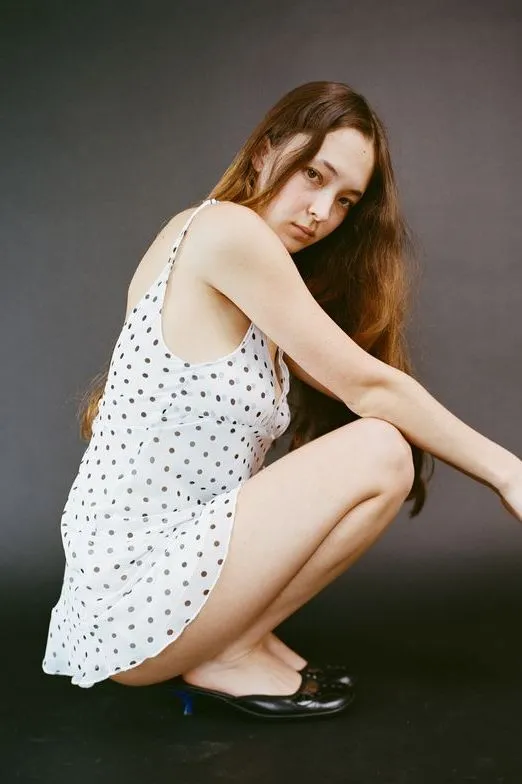 THE BUTTERFLY DRESS IN POLKADOT sold by Bella Venice product image thumbnail 2