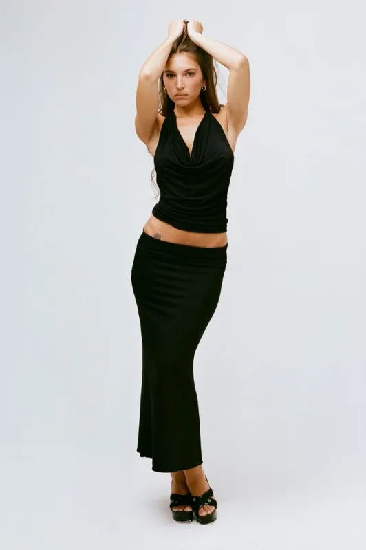 THE ELSA TOP IN BLACK sold by Bella Venice