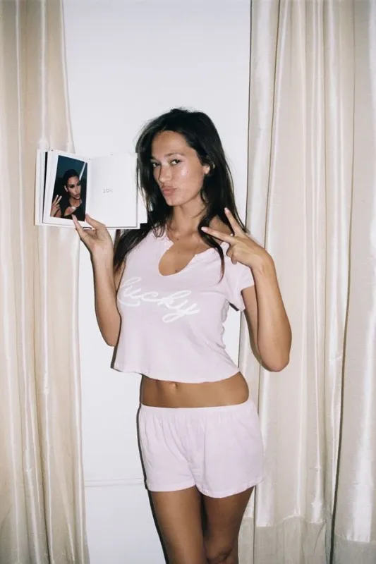 THE LUCKY TOP IN PINK made by Bella Venice