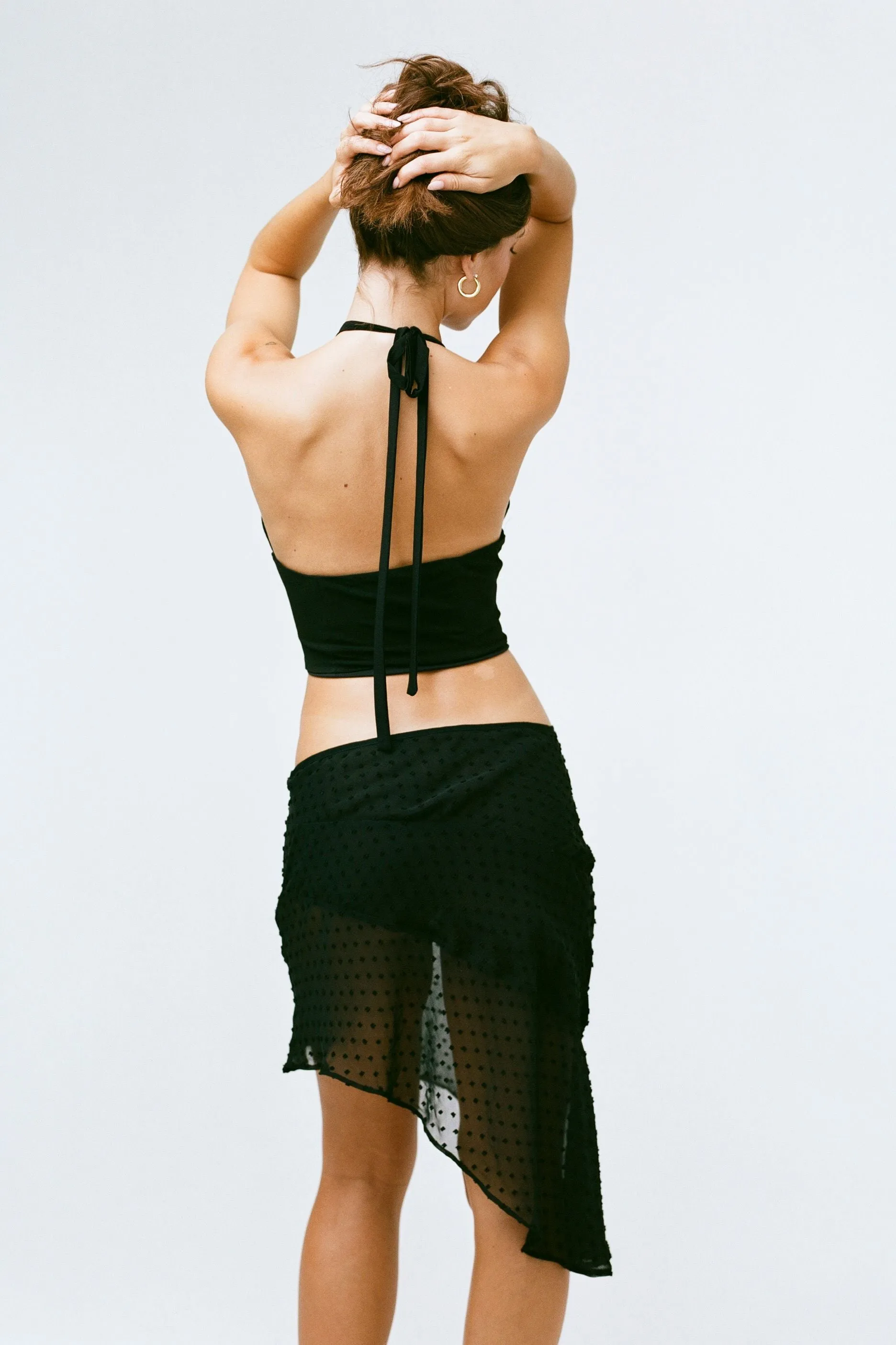 THE COCO HALTER IN BLACK sold by Bella Venice product image thumbnail 2