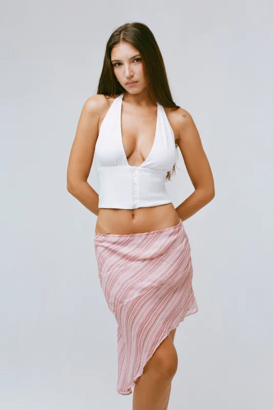 THE COCO HALTER IN WHITE sold by Bella Venice