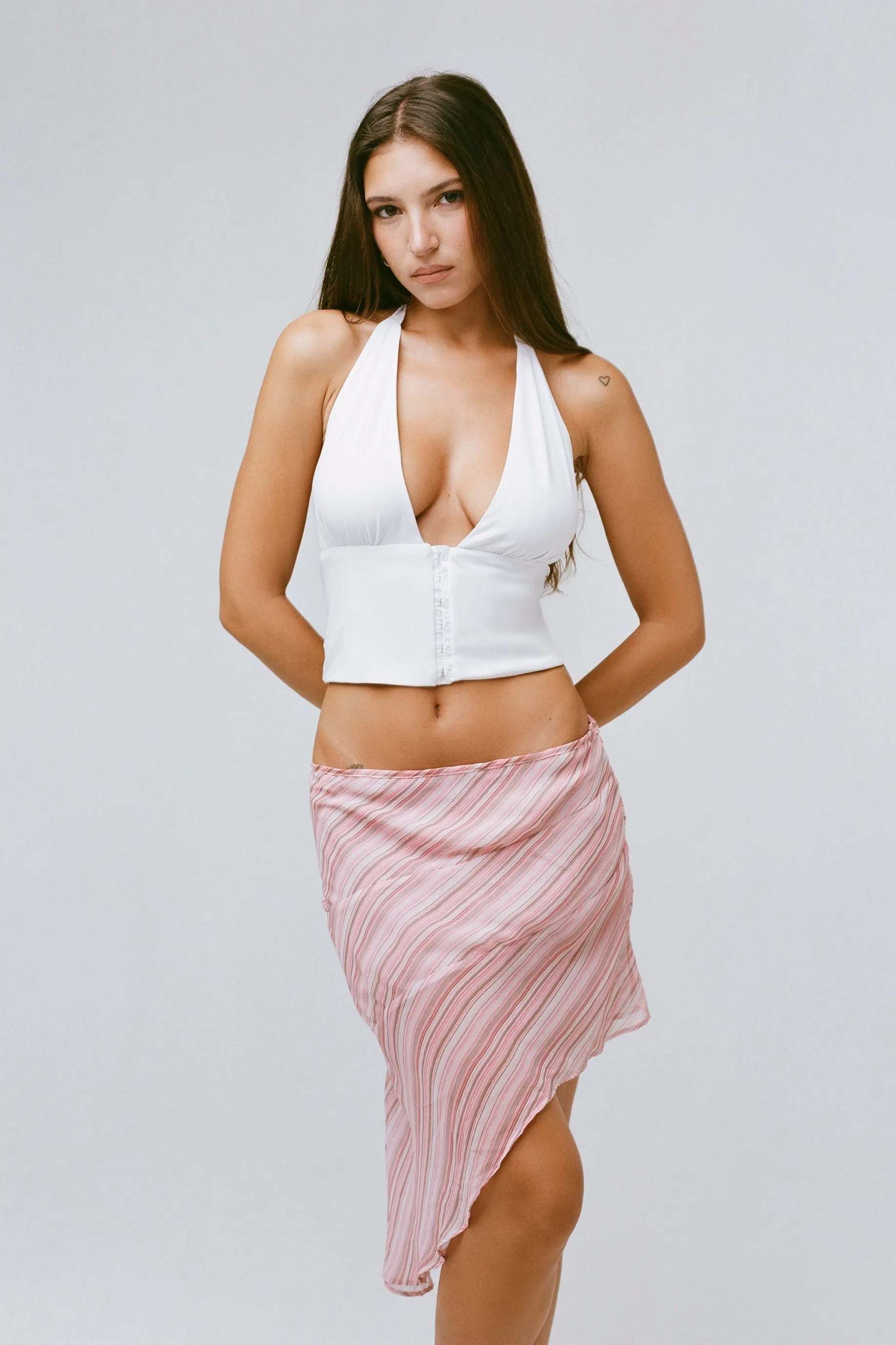 THE COCO HALTER IN WHITE sold by Bella Venice