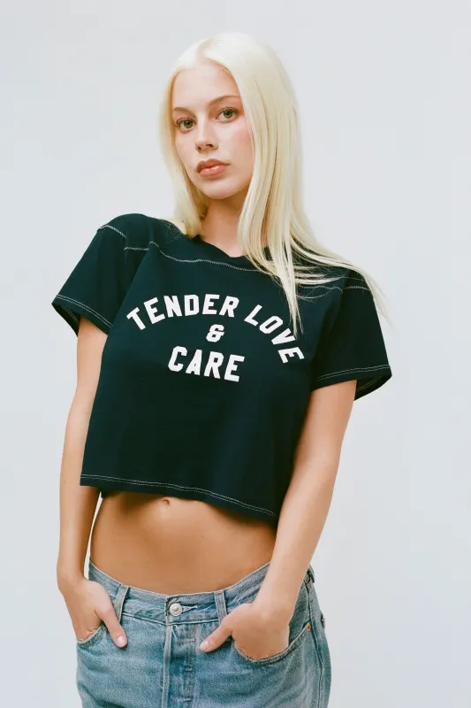 THE TLC TEE IN NAVY made by Bella Venice