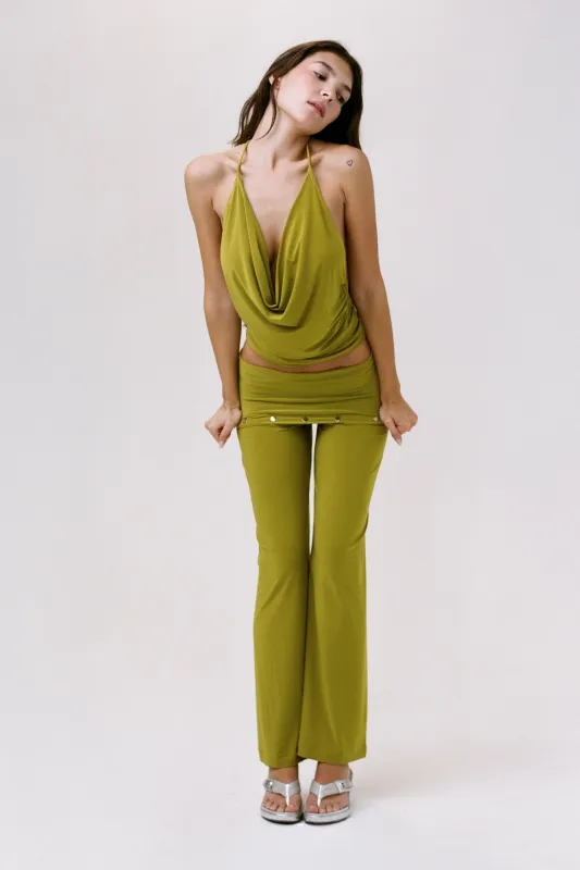 THE ELSA TOP IN GREEN made by Bella Venice