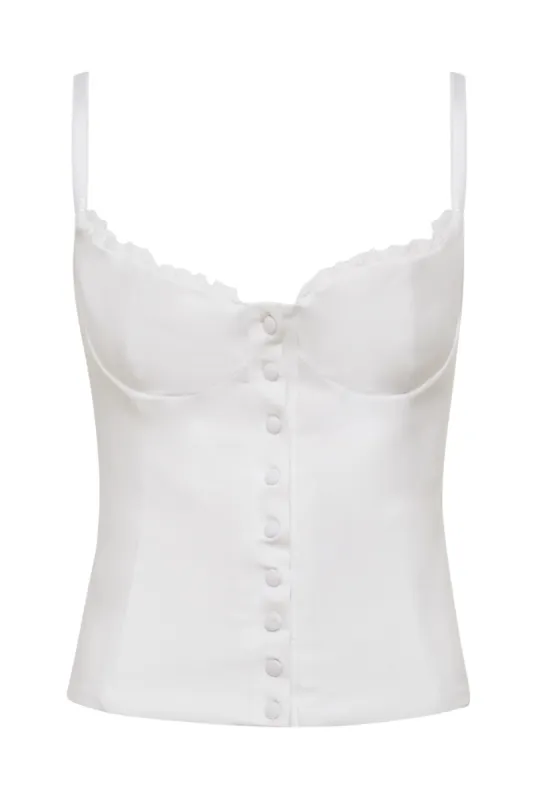 THE CAITY CORSET IN WHITE sold by Bella Venice