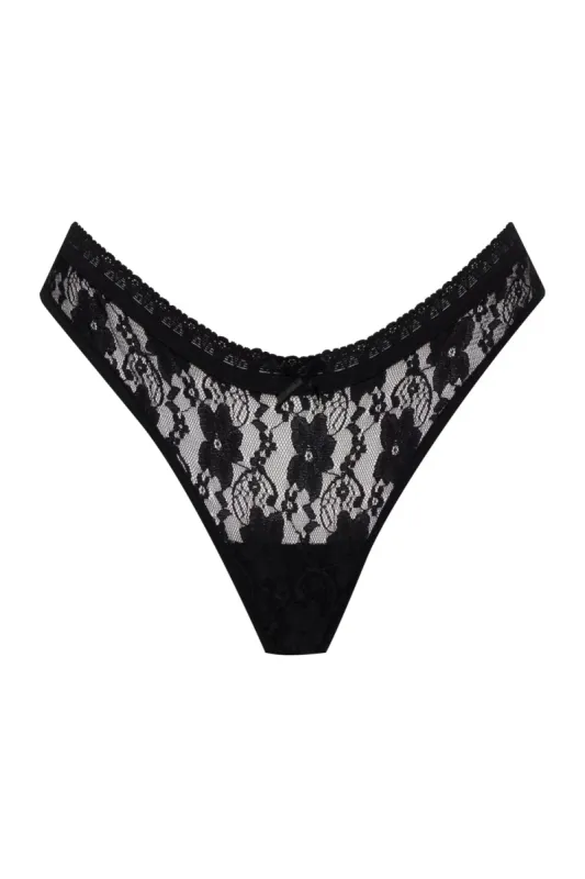 THE DELILAH THONG IN MIDNIGHT sold by Bella Venice