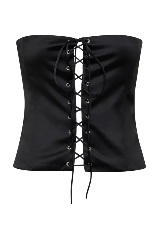 THE JOLIE CORSET IN BLACK sold by Bella Venice