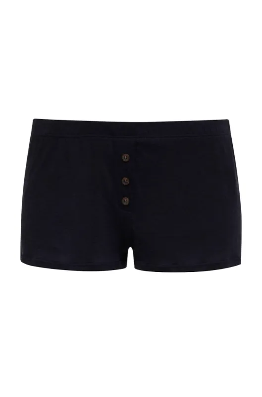 Amelia Polo Shorts in Navy sold by Bella Venice