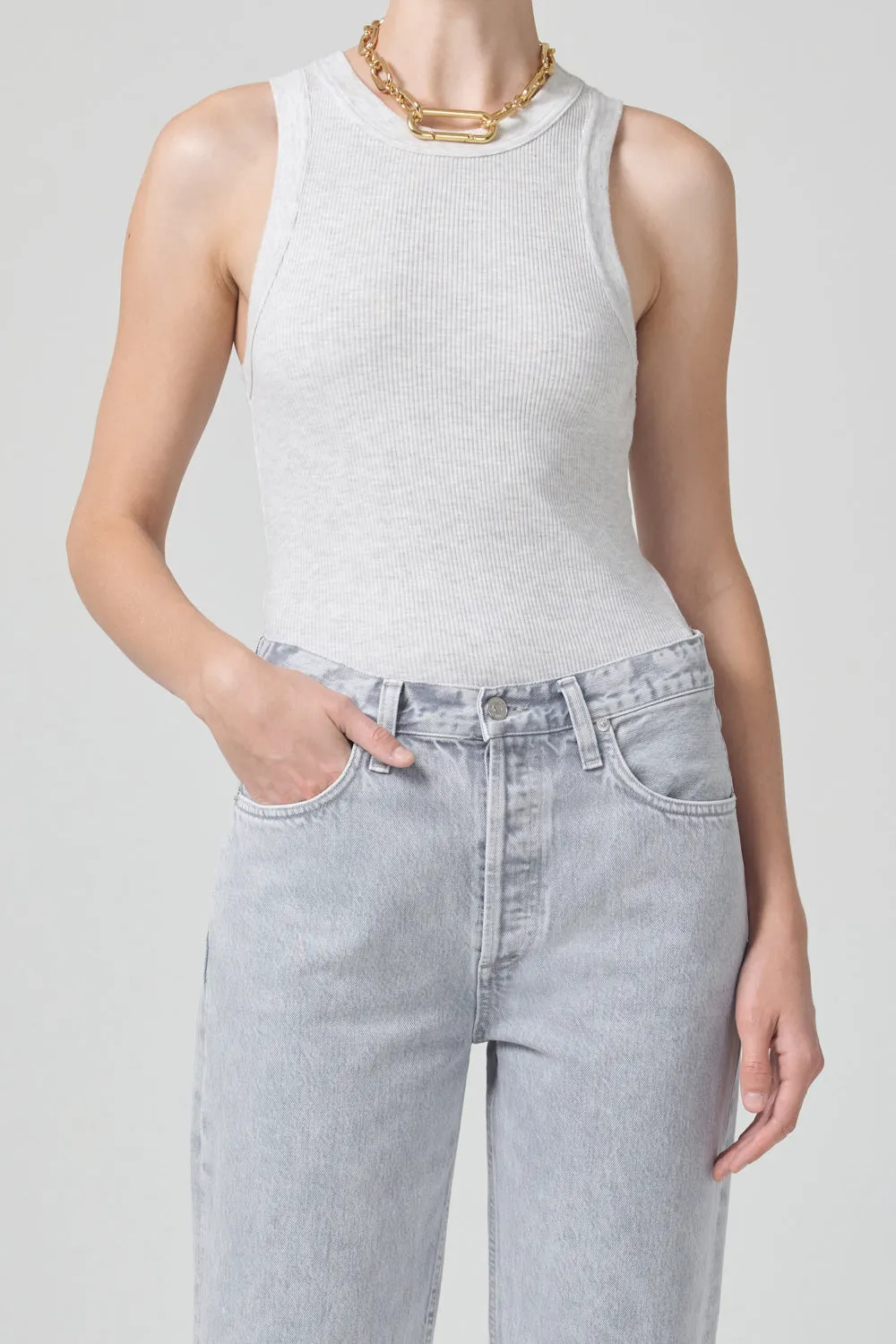 Isabel Rib Tank sold by Hills Dry Goods