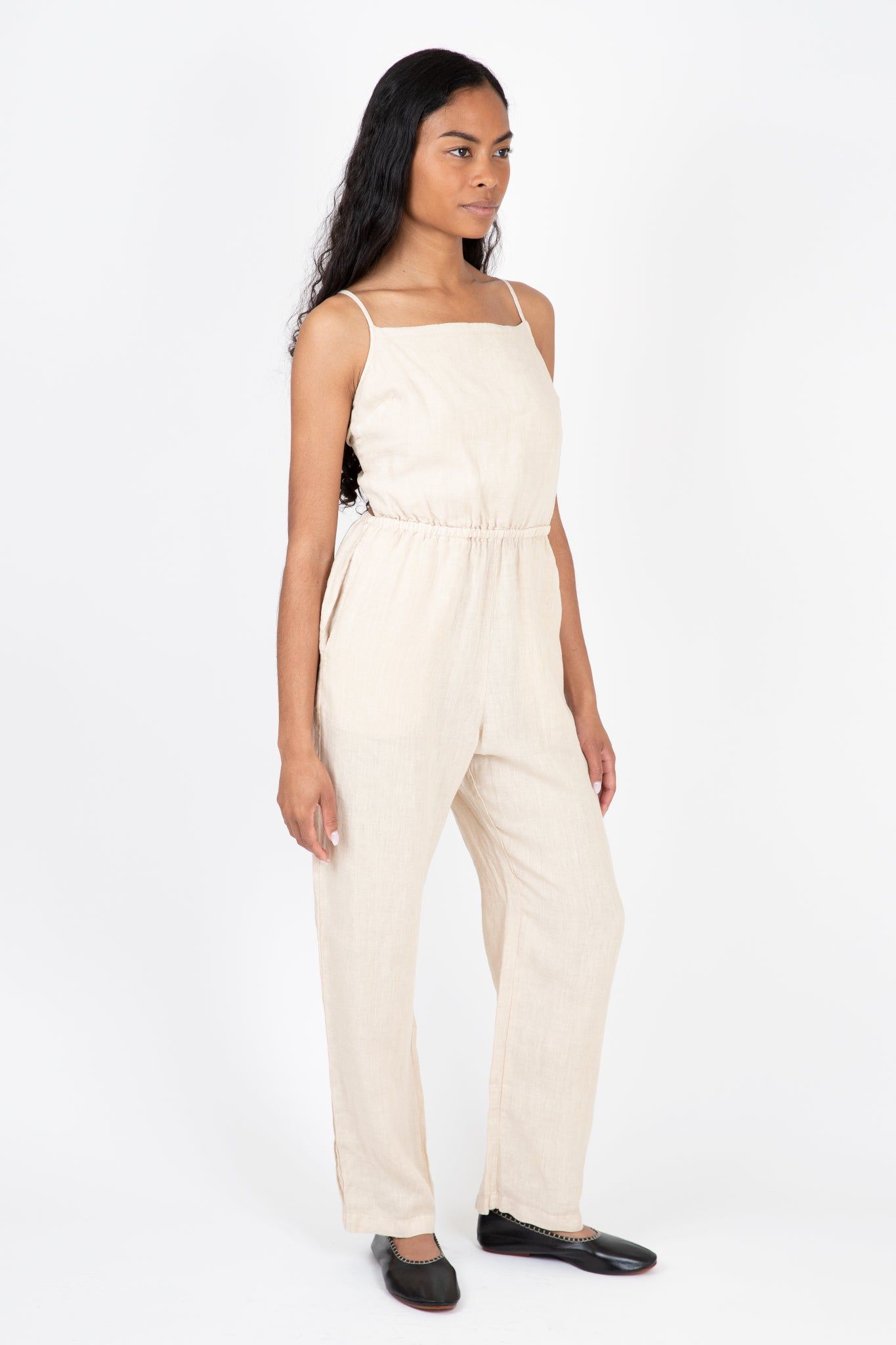 Linen Tie Back Jumpsuit sold by Hills Dry Goods product image thumbnail 2