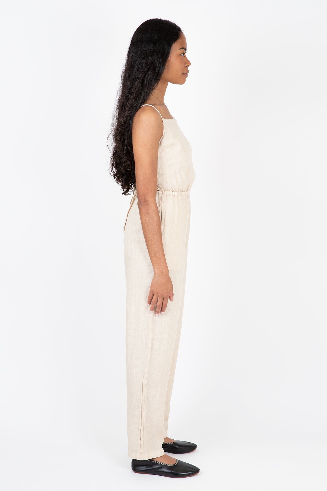 Linen Tie Back Jumpsuit sold by Hills Dry Goods product image thumbnail 3