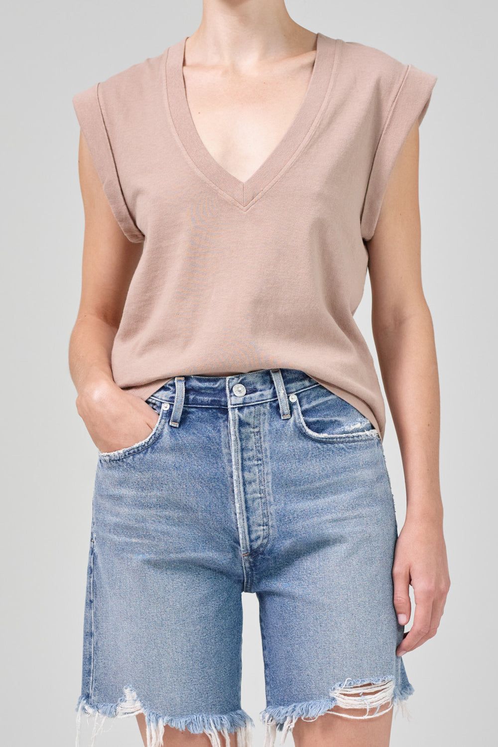 Eugenie Tee sold by Hills Dry Goods