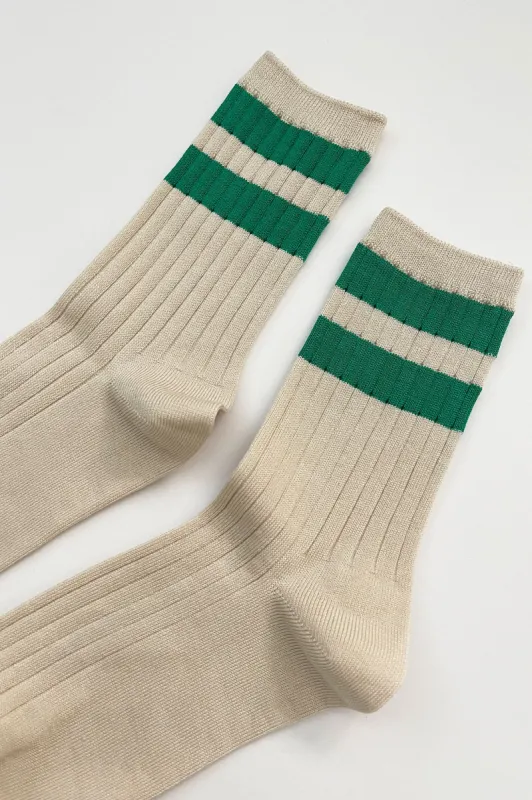 Her Varsity Socks sold by Hills Dry Goods